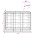Gabion med 3,5 mm tråd og 10x10 cm net 150x100x100 cm