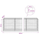 Gabion med 3,5 mm tråd og 10x10 cm net 400x100x100 cm