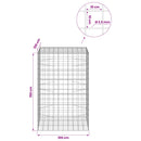 Gabion med 3,5 mm tråd og 10x10 cm net 100x100x150 cm