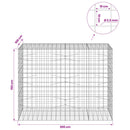 Gabion med 3,5 mm tråd og 10x10 cm net 200x100x150 cm