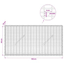 Gabion med 5 mm Tråd og 5x2,5 cm Maske 100x10x50 cm