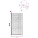 Gabion med 5 mm Tråd og 5x2,5 cm Maske 50x10x100 cm
