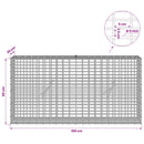 Gabion med 5 mm Tråd og 5x2,5 cm Maske 100x20x50 cm