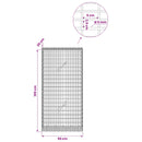 Gabion med 5 mm Tråd og 5x2,5 cm Maske 50x20x100 cm