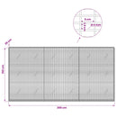 Gabion med 5 mm tråd og 5x2,5 cm net 300x20x150 cm