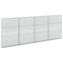 Gabion med 5 mm tråd og 5x2,5 cm net 400x20x150 cm