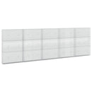 Gabion med 5 mm tråd og 5x2,5 cm net 500x20x150 cm