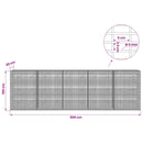 Gabion med 5 mm tråd og 5x2,5 cm net 500x20x150 cm