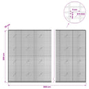 Gabion med 5 mm tråd og 5x2,5 cm net 800x20x200 cm