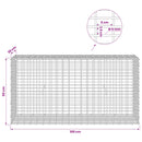 Gabion med 5 mm Tråd og 5x2,5 cm Maske 100x30x50 cm