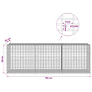 Gabion med 5 mm tråd og 5x2,5 cm net 150x30x50 cm