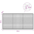 Gabion med 5 mm tråd og 5x2,5 cm net 300x30x150 cm