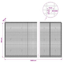 Gabion med 5 mm tråd og 5x2,5 cm net 1050x30x150 cm
