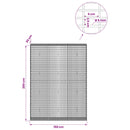 Gabion med 5 mm tråd og 5x2,5 cm net 150x30x200 cm