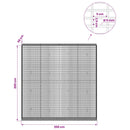 Gabion med 5 mm tråd og 5x2,5 cm net 200x30x200 cm
