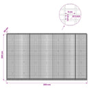 Gabion med 5 mm tråd og 5x2,5 cm net 350x30x200 cm