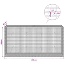 Gabion med 5 mm tråd og 5x2,5 cm net 200x50x100 cm