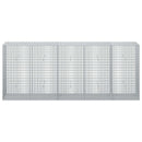 Gabion med 5 mm tråd og 5x2,5 cm net 250x50x100 cm