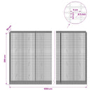 Gabion med 5 mm tråd og 5x2,5 cm net 1050x50x200 cm