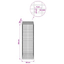 Gabion med 5 mm tråd og 5x2,5 cm net 50x100x150 cm
