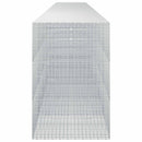 Gabion med 5 mm tråd og 5x2,5 cm net 800x100x150 cm