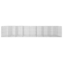 Gabion med 5 mm tråd og 5x2,5 cm net 850x100x150 cm