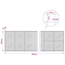 Gabion med 5 mm Tråd og 5x5 cm Maske 700x10x100 cm