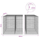 Gabion med 5 mm Tråd og 5x5 cm Maske 1000x100x150 cm