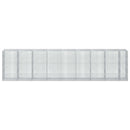 Gabion med 5 mm tråd og 5x5 cm net 850x100x200 cm