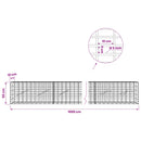 Gabion med 5 mm tråd og 5x10 cm net 1000x10x50 cm