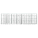 Gabion med 5 mm tråd og 5x10 cm net 350x10x100 cm