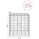 Gabion med 5 mm Tråd og 5x10 cm Maske 50x20x50 cm