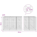 Gabion med 5 mm tråd og 5x10 cm net 950x20x100 cm