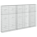 Gabion med 5 mm tråd og 5x10 cm net 250x20x150 cm
