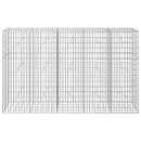 Gabion med 5 mm tråd og 5x10 cm net 250x20x150 cm