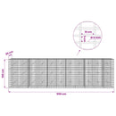 Gabion med 5 mm tråd og 5x10 cm net 550x20x150 cm