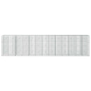 Gabion med 5 mm tråd og 5x10 cm net 650x20x150 cm