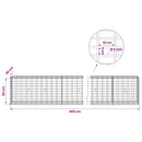 Gabion med 5 mm Tråd og 5x10 cm Maske 450x30x50 cm