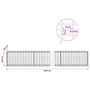 Gabion med 5 mm Tråd og 5x10 cm Maske 500x30x50 cm