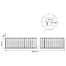 Gabion med 5 mm tråd og 5x10 cm net 1000x30x50 cm