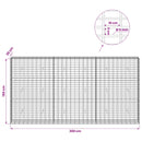 Gabion med 5 mm Tråd og 5x10 cm Maske 300x30x150 cm