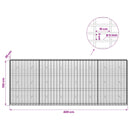 Gabion med 5 mm Tråd og 5x10 cm Maske 400x30x150 cm