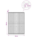 Gabion med 5 mm Tråd og 5x10 cm Maske 150x30x200 cm