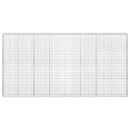 Gabion med 5 mm tråd og 5x10 cm net 400x30x200 cm