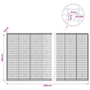 Gabion med 5 mm Tråd og 5x10 cm Maske 1050x30x200 cm
