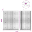 Gabion med 5 mm Tråd og 5x10 cm Maske 1200x30x200 cm
