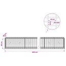 Gabion med 5 mm tråd og 5x10 cm net 400x50x50 cm