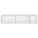 Gabion med 5 mm tråd og 5x10 cm net 250x100x50 cm