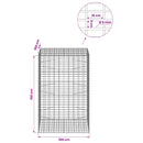 Gabion med 5 mm Tråd og 5x10 cm Maske 100x100x150 cm