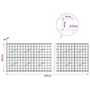 Gabion med 5 mm Tråd og 10x10 cm Net 700x10x100 cm